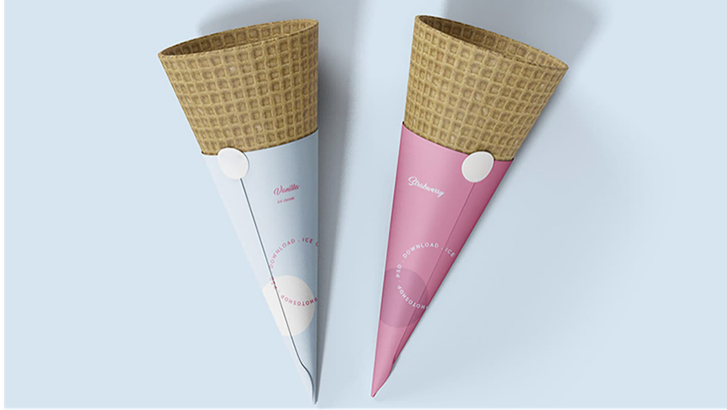 Ice cream paper cone sleeves 1 Ice cream paper cone sleeves 1