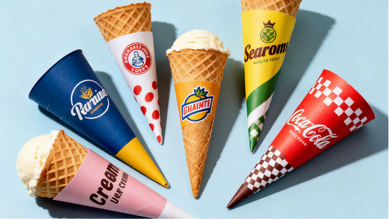 Waffle cone sleeves 3 Waffle cone sleeves 3