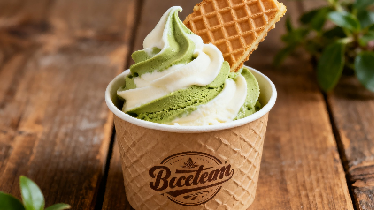 Paper Ice Cream Cups with printing 1 Paper Ice Cream Cups with printing 1