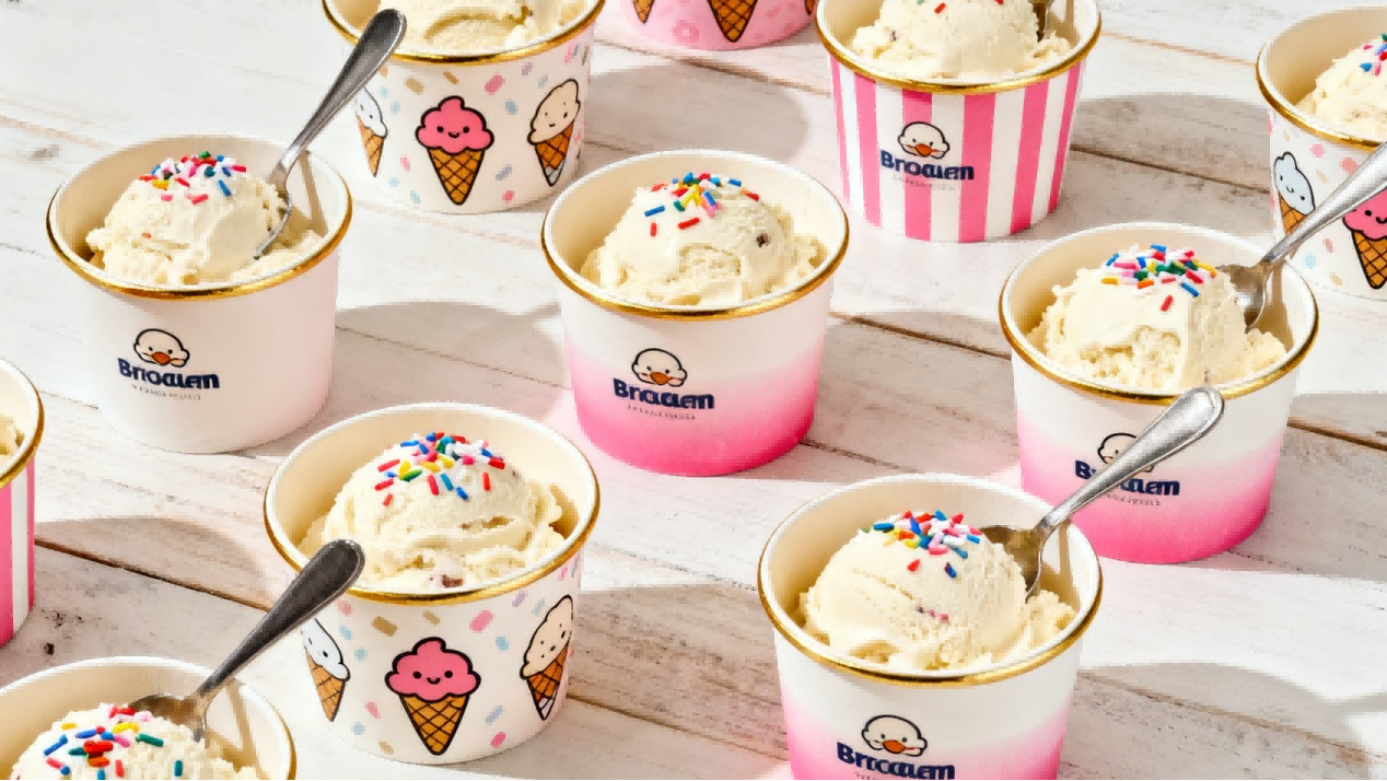 Custom Paper Ice Cream Cups with printing 1 Custom Paper Ice Cream Cups with printing 1