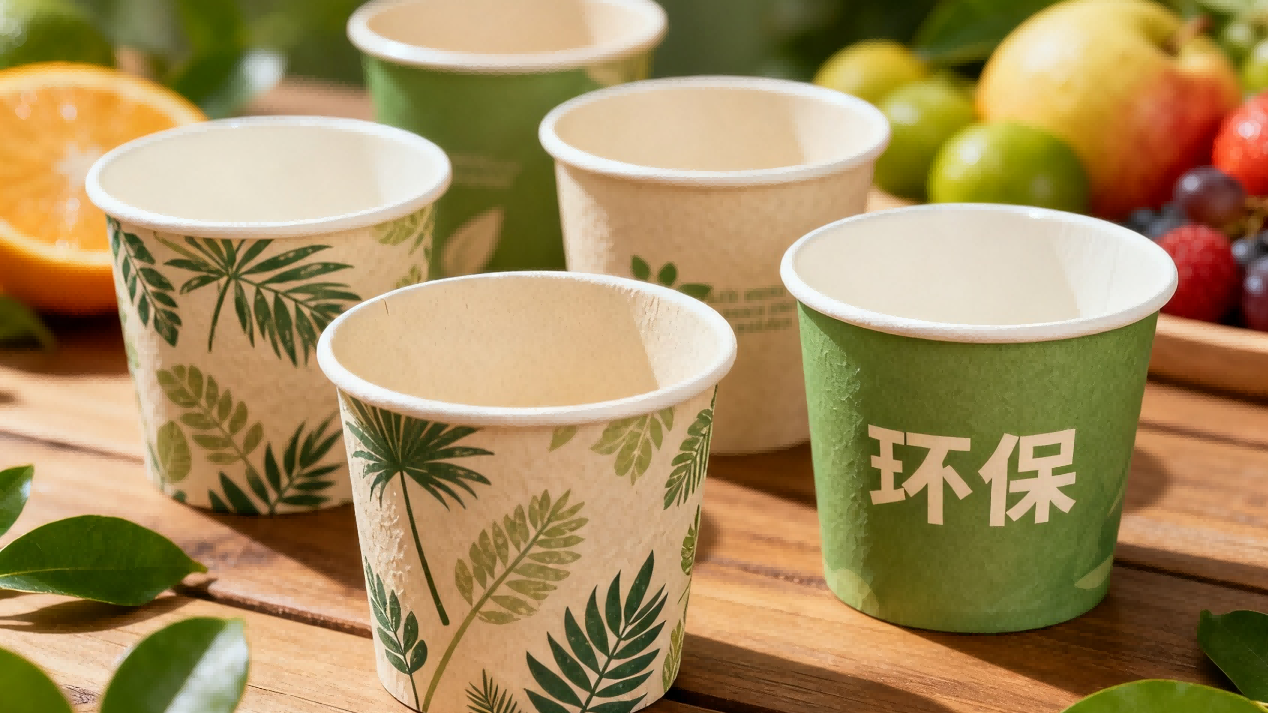 Custom Paper Ice Cream Cups with printing 4 Custom Paper Ice Cream Cups with printing 4