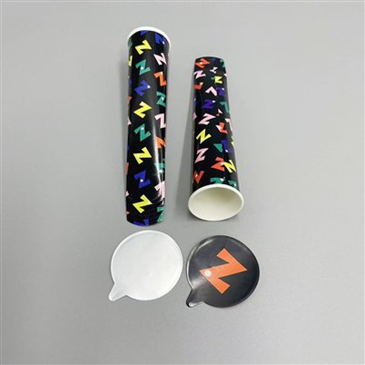 110ml Tubu Calippo magħmul apposta-B'Għatu tal-Karta tal-Fojl tal-Aluminju