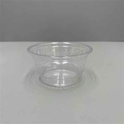 Tazza tal-ġelat tal-plastik tal-PET b'għatu tal-ballun