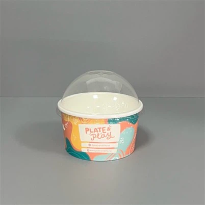 Tins tal-ġelat stampati b'għotjien tal-koppla għal stallel tal-parks tad-divertiment